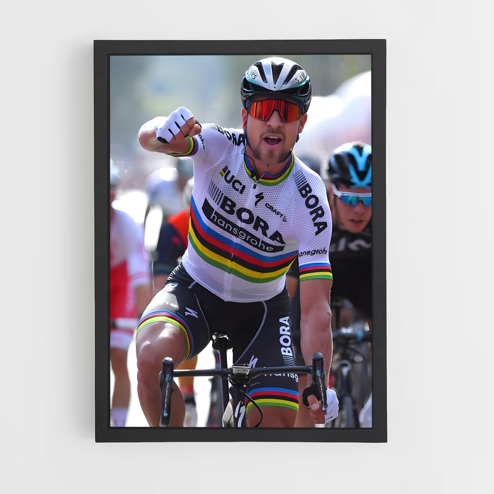 Poster Cycliste en Pologne – affiche Cyclisme (vue 2)